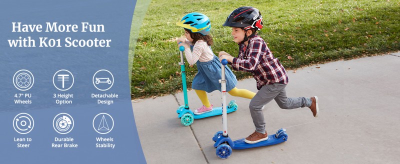 GOTRAX / RIDE VOLO – K01 3-WHEEL KICK SCOOTER -ENERGY GROUP CANADA