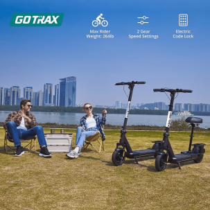 GOTRAX - ECLIPSE ULTRA 750W - 48v 15Ah AVEC BANC / TROTTINETTE ÉLECTRIQUE POUR ADULTES