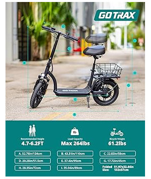 GOTRAX FLEX ULTRA 500W 48V-10Ah - Trottinette électrique