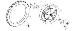 Schéma et pièces de roue/moteur arrière pour SUPER SOCO TC-Groupe Énergie Canada