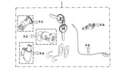 Diagram and parts of Lock for SUPER SOCO TSX - Energy Group Canada