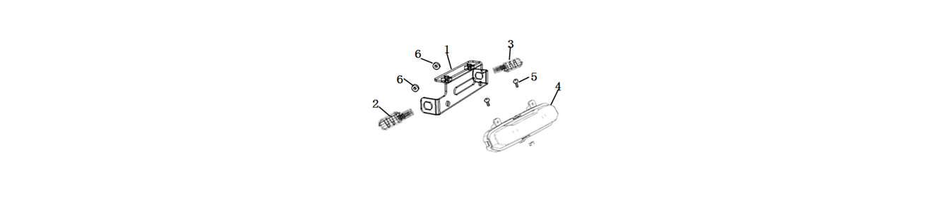 Diagram of the rear light for scooter VMOTO CUMINI - ENERGY GROUP