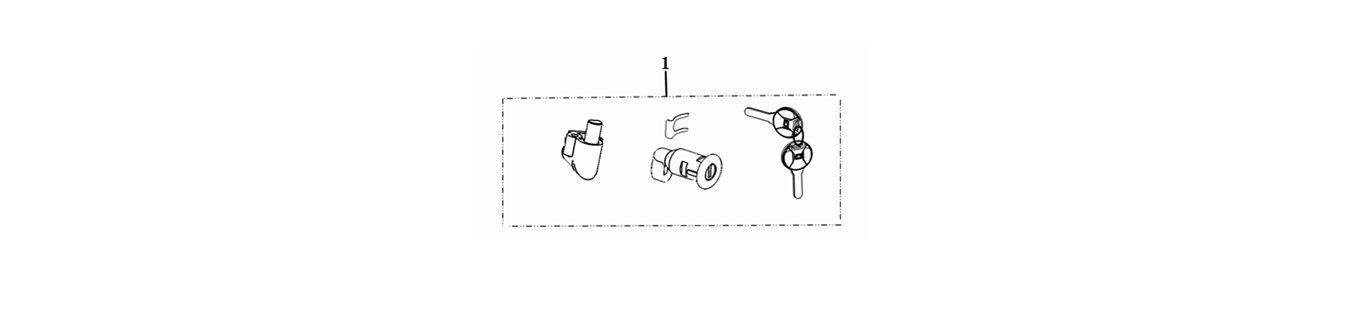 Diagram of key switch for scooter CUMINI of VMOTO - ENERGY GROUP