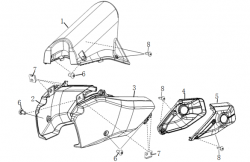 Schéma et pièce du bras oscillant SUPER SOCO STREET HUNTER-Groupe Énergie Canada