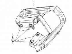 Diagram and parts for Back handle SUPER SOCO STREET HUNTER-Energy Group Canada