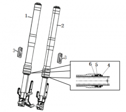 Schéma et pièces de Suspension SUPER SOCO STREET HUNTER - Groupe Énergie Canada