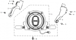 Diagram and parts of Front light for SUPER SOCO TC-MAX - Energy Group Canada